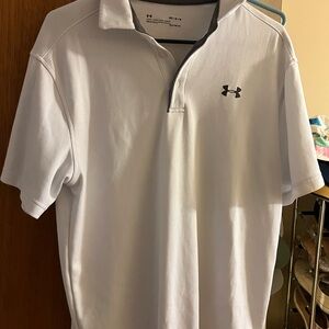 Under Armour Men's White Polo Shirt